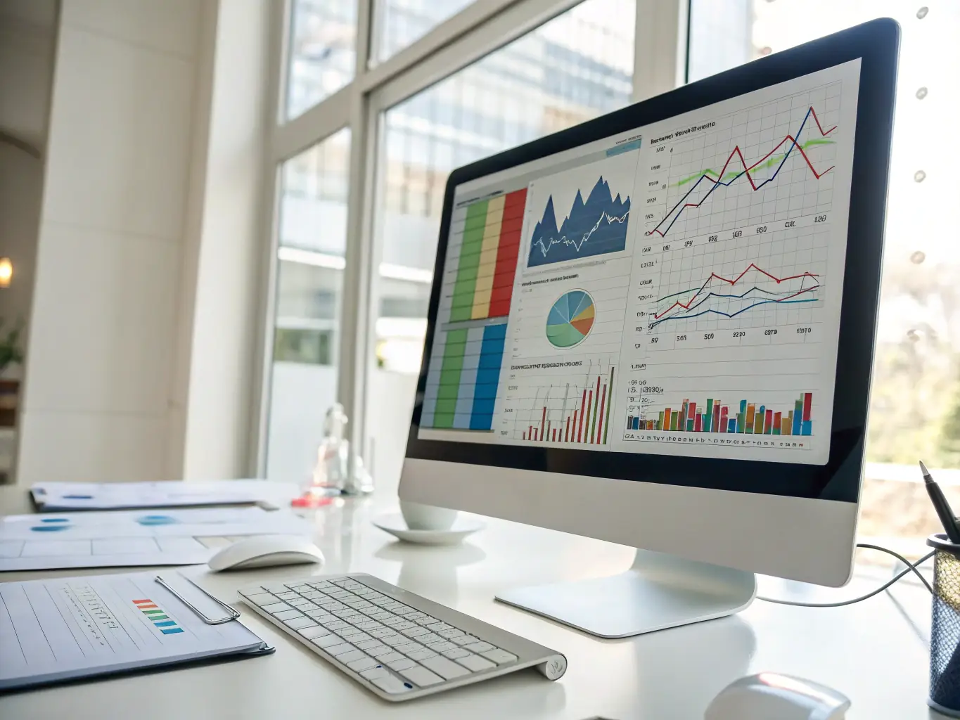 A downloadable template for financial planning, featuring a spreadsheet with various financial metrics.